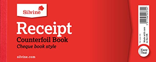 Chéquier reçus Silvine de style Book pour un suivi impeccable