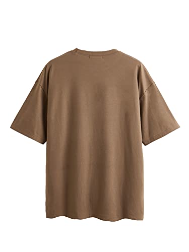 Soly Hux Women's Cartoon Bear Print Short Sleeve Tee Casual Summer T Shirt Top Mocha Brown M #TOP1