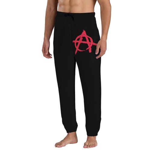 Anarchy Symbol Men's Sweatpants Man Slacks2