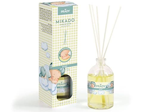 Prady - Mikado Ambientador Bebé - Unisex - 100 ml - Aroma Suave y Reconfortante