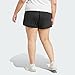 adidas Women's Pacer Essentials Knit High-Rise Shorts (Plus Size) Casual, Black, XXL
