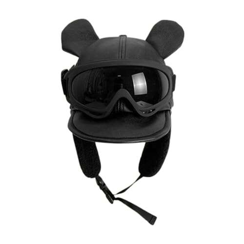 GRABAGECAN Thicken Ushanka Hat Ushanka Party Holiday for Autumn Winter Solid Color Hat with Earflaps