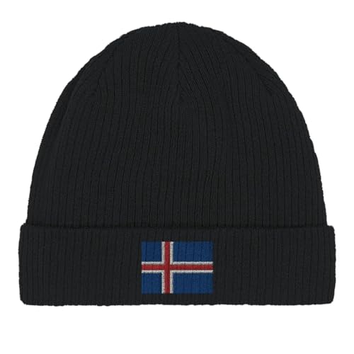 Bonnet en coton drapeau de l'Islande bonnet hiver homme femme