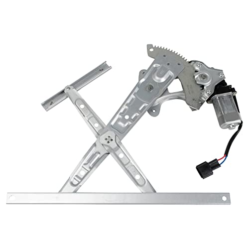 Image of TRQ Rear Driver Side Power Window Motor and Regulator Assembly Compatible with 2014-2020 Nissan Rogue 2013-2019 Sentra