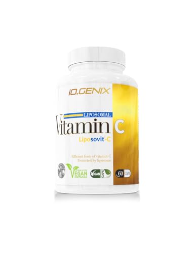 iO.GENIX - Vitamina C | 60 Caps | Forma eficiente de vitamina C | Tecnología Liposovit® | Apta para alimentación vegana