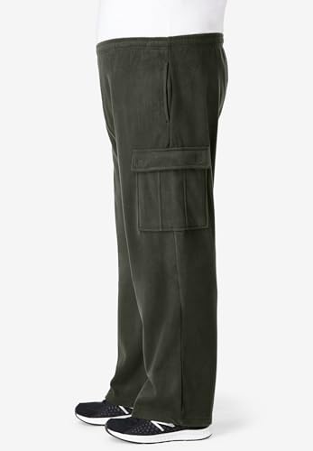 KingSize Men's Big & Tall Explorer Plush Fleece Cargo Pants3