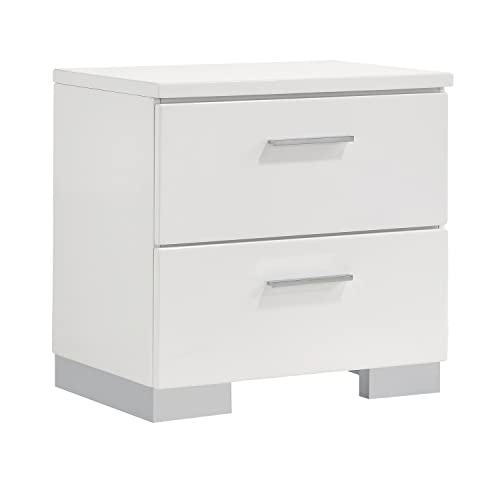 Coaster Home Furnishings 203501Q-S5L Felicity 5-Piece Queen Bedroom Set White High Gloss thumb #1