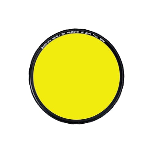 Filtro magnético de vidrio óptico templado Kase Wolverine Revolution Yellow #8 de 77 mm