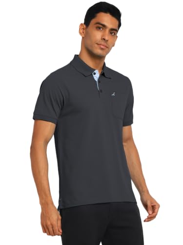 Image of AMERICAN CREW Polo Collar T-Shirt for Men with Pocket