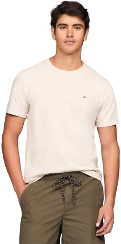 Image of Tommy Hilfiger Men's Stretch Jersey Crew Neck T-Shirt Gray