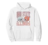 Ohio State Buckeyes vs Illinois Fighting Illini 2025 White Pullover Hoodie