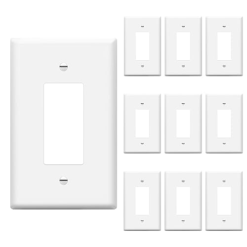 ENERLITES 1-Gang Wall Plate (10 Pack)