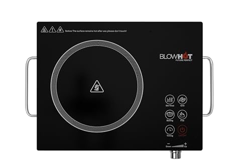 Image of BLOWHOT BL-400 2200-Watt Feather Touch Infrared Induction Cook Top (1 Year on Coil, PCB, Fan) - (Black)