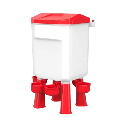 FYOBOT Abreuvoir pour Poulet Suspendu en Plastique. Abreuvoir à Volaille avec Pieds Amovibles pour Poulet, Dinde, Oie, Canard, Pigeon. Capacité de 7L.