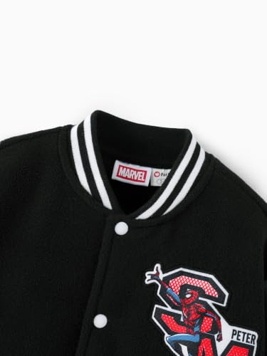 Image of Disney Kids Fleece Bomber Jacket, Varsity Outerwear with Pockets, 2-10Y