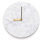  OLTETZ Horloge Murale Pendule Murale Horloge Murale en Marbre Simple Moderne Horloge Silencieuse Lumière Atmosphérique Maison De Luxe pour Chambre Salon Pendule Murale Cuisine (Blue : C, Size : 25cm)
