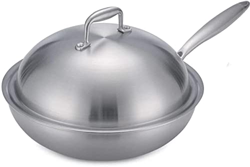 Wok de cocina antiadherente con tapa 5 cuartos miniatura 1