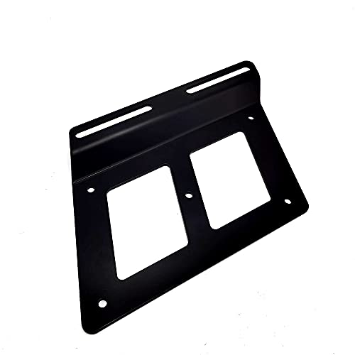 Jymotor 2Pcs Black Motorcycle Saddle Bags Support Side Bag Bracket Mounting Holder Universal For Harley Honda Yamaha Suzuki Kawasaki,22Cm #TOP4