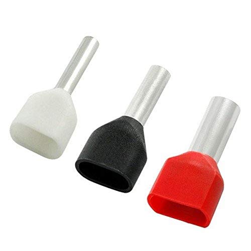 Morris 12791 Nylon Twin Insulated Ferrule Din Standard 8 AWG Wire Range, 551-Inch Pin Length, Red, 100-Pack