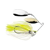 Freedom Tackle Speed Freak Compact Smallmouth Spinnerbait with Kilter Blade | 3/8 oz., Chartreuse White