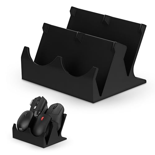 Desktop Quad PC Mouse Stand Holder for Gaming & Office Mice From Logitech, Razer, Corsair & More - Organize Your Work Or Game Space and Keep it Clutter-Free (DM04)