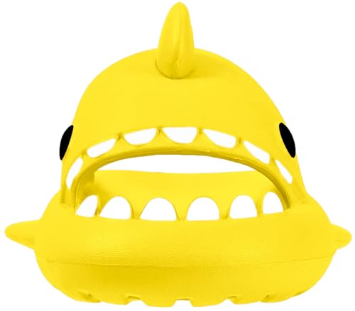 Image of KVbabby Kids Shark Slides Boys Girls Cloud Sandals | Cloud Sandals,Open Toe,Beach Pool Water Shoes,Slip-on,Lightweight,Non-Slip,Soft,Flexible,EVA Slippers