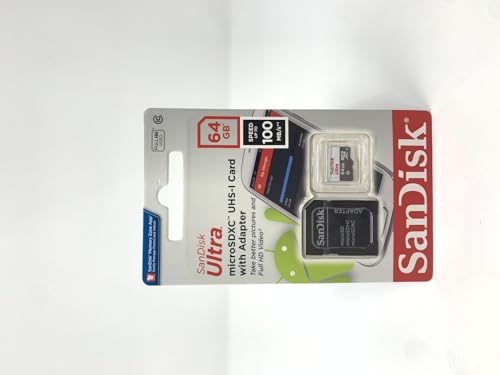 SanDisk Ultra 64GB microSDXC UHS-I Card with Adapter, Grey/Red, Standard Packaging (SDSQUNC-064G-GN6MA) by Sandisk - Used condition - Image 4