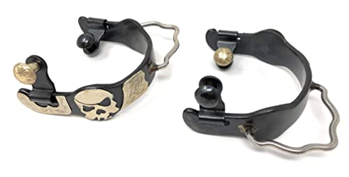 Aj Tack Wholesale Antique Brown Pirate Skull Bumper Spurs - Mens #TOP19