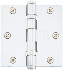 Emtek 94013 3-1/2 x 3-1/2 Plated Steel Heavy Duty Square Corner Ball Bearing H, Oil Rubbed Bronze