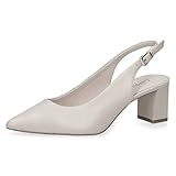 Verschluss: Synthetik CAPRICE Damen 9-9-29605-20 Pumps Sling, Offwhite Nappa, 39 EU