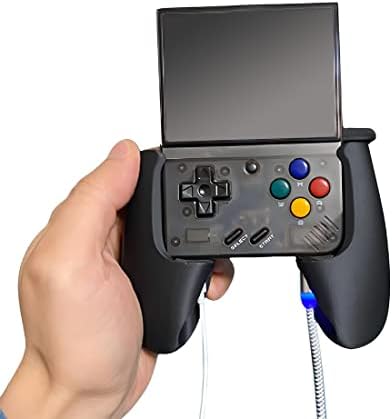 Grip for Miyoo Mini Plus - Black Gaming Device Cover - Easy to Ch...