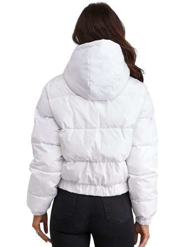 Hujoin Womens Waterproof Cropped Puffer Jacket - Stylish Black Winter Coat – Lightweight & Versatile for All Occasions – X-Small - Image 6