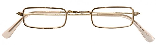 shoperama Brille mit goldenem Rand für Weihnachtsmann Oma Opa Zwerg...