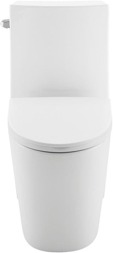 Swiss Madison St. Tropez Two-Piece 12" Rough-in 1.28 GPF Left Flush Toilet in Glossy White