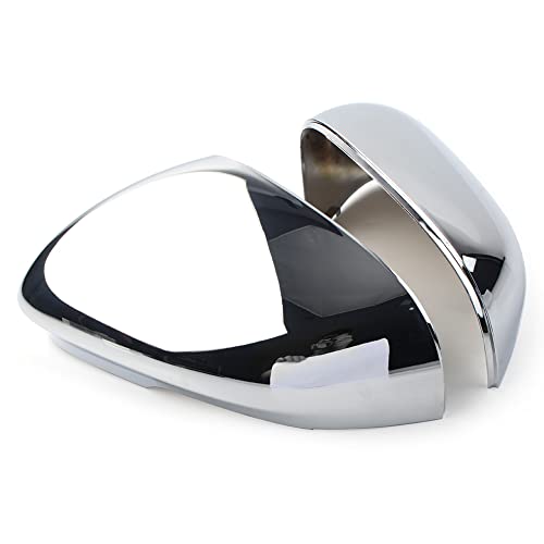 Lirun Car Auto Exterior Chrome Rearview Mirror Cover Cap for Jaguar XJ XF 2010-2017, XFR XK XKR 2010-2015, XJR 2015-2016, XFR-S 2013-2015, XE 2017, 1 Pair