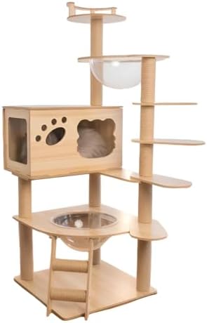 Arranhador Torre Árvore Playground Vertical para Gatos Médio 5 an...