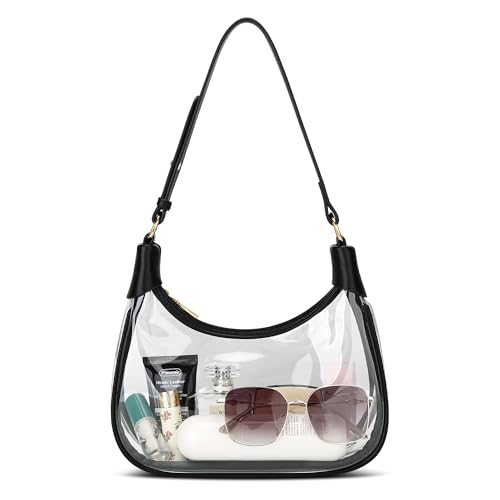 Image of KKXIU Shoulder Bag Crescent Handbag Ruched Purse Underarm Bag Mini Hobo for Women