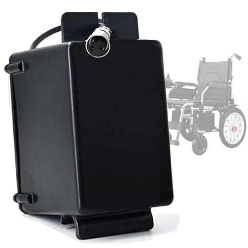 XSDAJSD Batería de Silla de Ruedas eléctrica de 24 V, batería de Iones de Litio de 10 Ah, 12 Ah, 15 Ah y 20 Ah, Paquete de batería extraíble Recargable para Motor de 0 a 500 W.