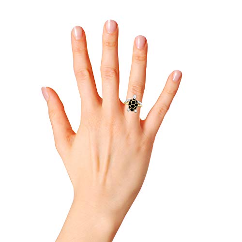 Image of PC Jeweller The Turtle Yellow Gold Ring for Women