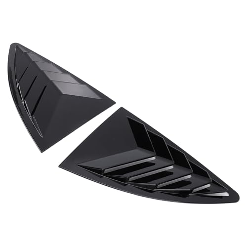 Persianas de Ventana Trasera UPALDHOU con Acabado Elegante Negro Brillante