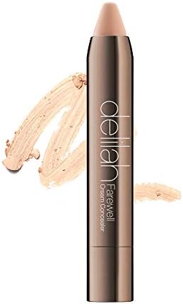 delilah Farewell Cream Concealer - Undetectable Coverage - Delivers Soft, Silky Smooth Skin - Targets Imperfections And Dark Spots - Natural Finish - Vegan Friendly - Paraben Free - Barley - 0.13 Oz