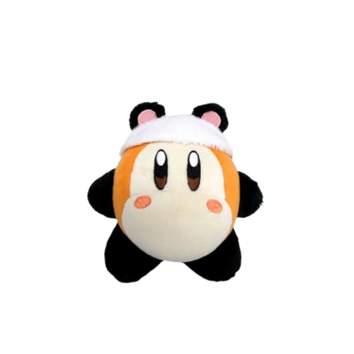 Peluche con licenza ufficiale Nintendo Kirby Design unico Waddle Dee panda Realizzato con materiali morbidi e abbracciabili. Cuciture resistenti e dettagliate per una qualità di lunga durata. Dimensioni compatte da 15,2 cm, ideale da collezionare o da regalare