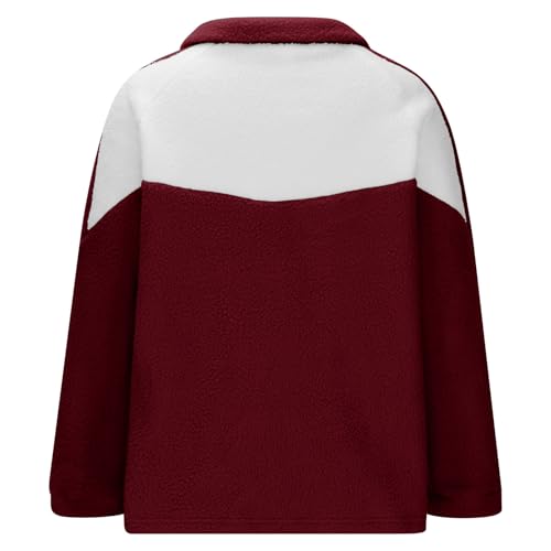 Thick Warm Thick Fuzzy for Women Winter Fall Long Sleeve Velvet Color Block Loose Fit Jacket Outfit Women 20253