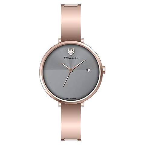 Swiss Eagle Women's Stylish Rose Gold Watch Cover