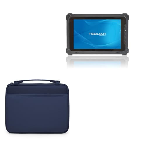 BoxWave Case Compatible with Teguar TRT-4680-08 - Hard Shell Briefcase, Slim Messenger Bag Briefcase Cover Side Pockets - Navy