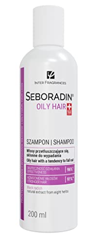 Seboradin Shampoing Huileux, Cheveux Gras et Tombants, Cuir Chevelu Sensible, 200 ml