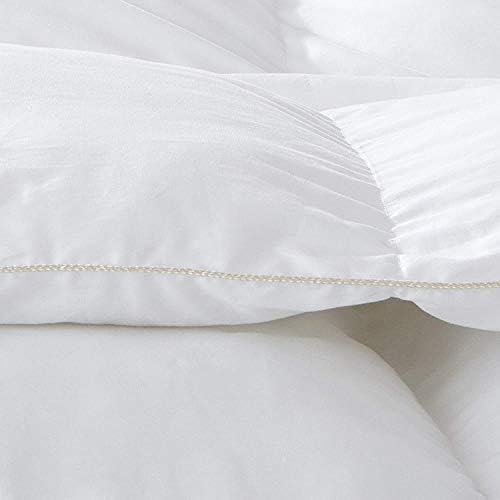 LUXURIOUS TWIN/TWIN XL Size Siberian GOOSE DOWN Comforter, 1200 Thread Count 100% Egyptian Cotton 750FP, 50oz, 1200TC, White Solid