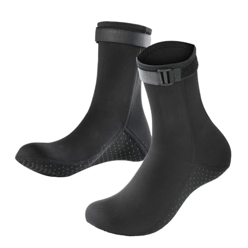 Chaussettes de plongée chaudes de 3mm avec semelle antidérapante en néoprène