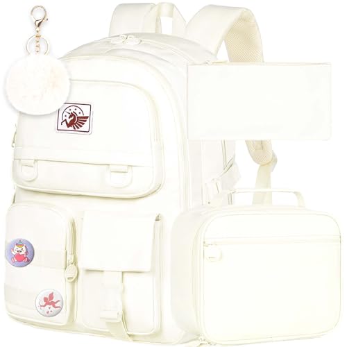 CCJPX Girls Backpack, 16 inch School Laptop Bag College Bookbag, Anti Theft Daypack for Teens Girls Students Women