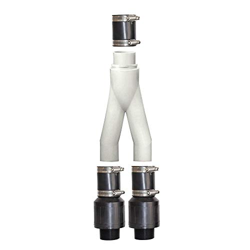 PumpSpy Dual Pump Install Kit - Double Sump Pump Connection, Basement Water Pump Backup Y-Connector - Sump Pump Submersible Backup Connector To Single Discharge Line - Dual Pump System To 1-1/2" Line by PumpSpy - Image 3